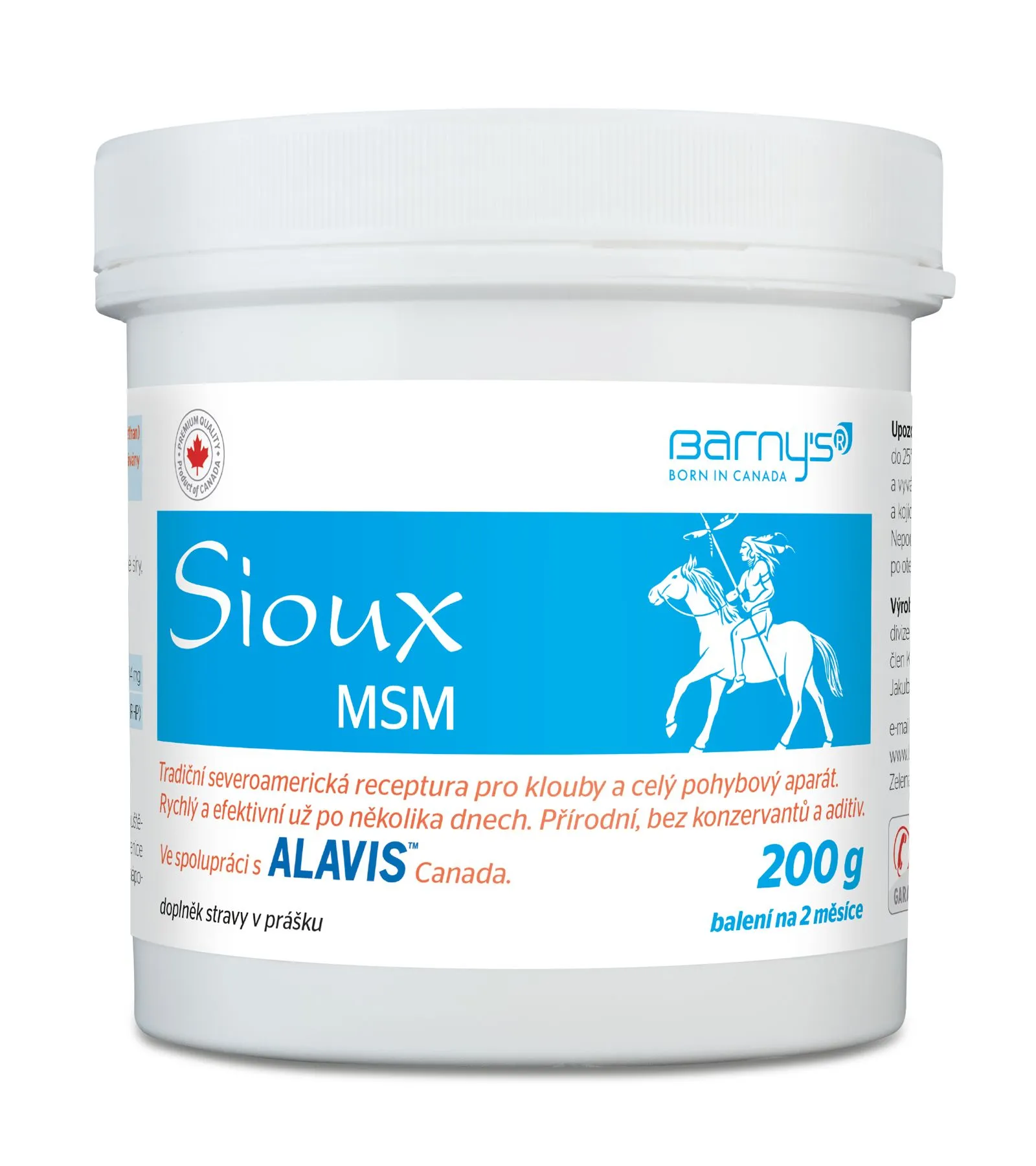 Barny´s MSM Sioux 200 g