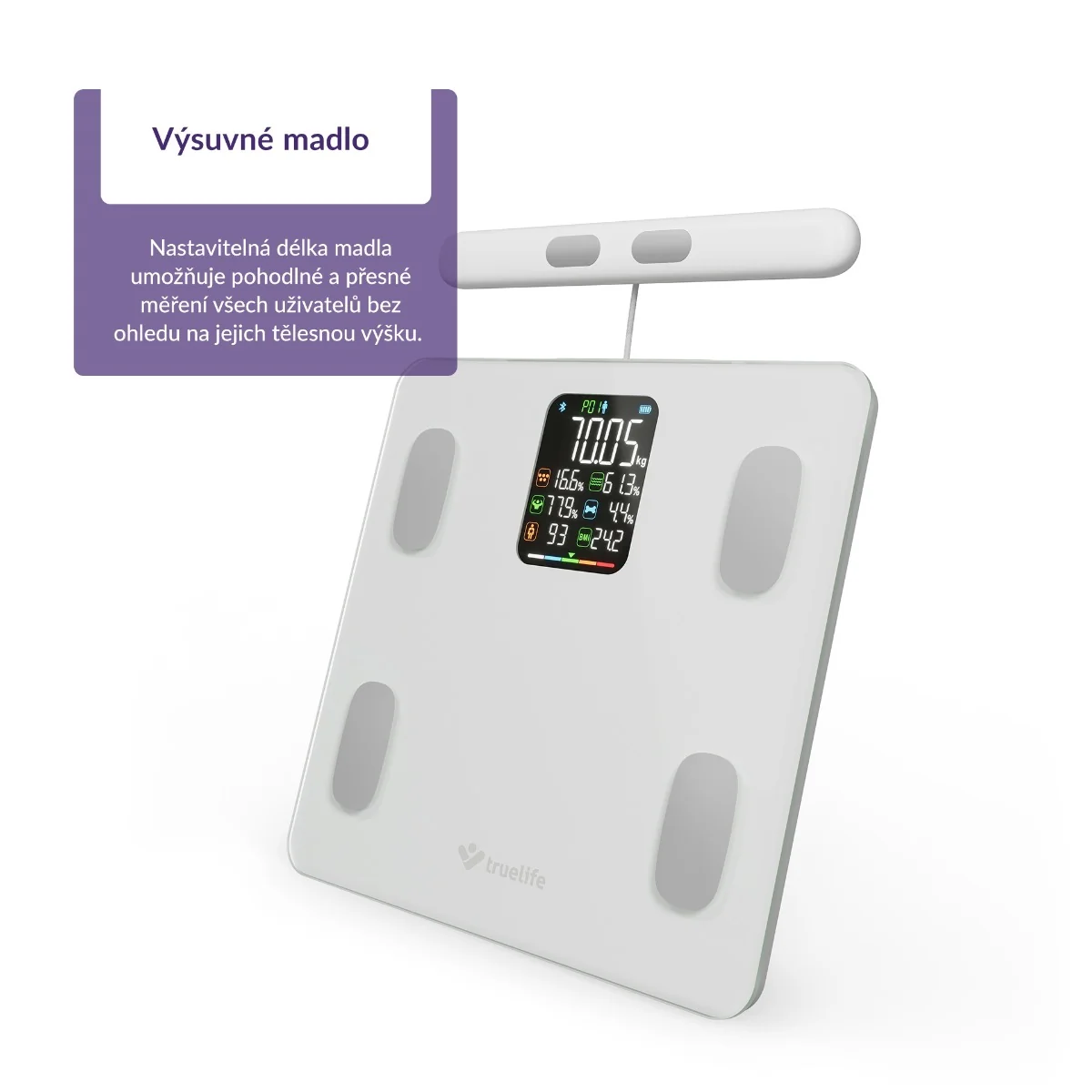 Truelife FitScale W8 osobní váha white
