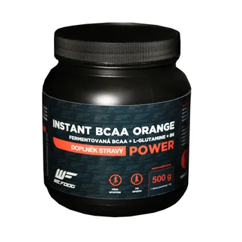 WeFood Instantní BCAA + L-Glutamine + B6 pomeranč 500 g 