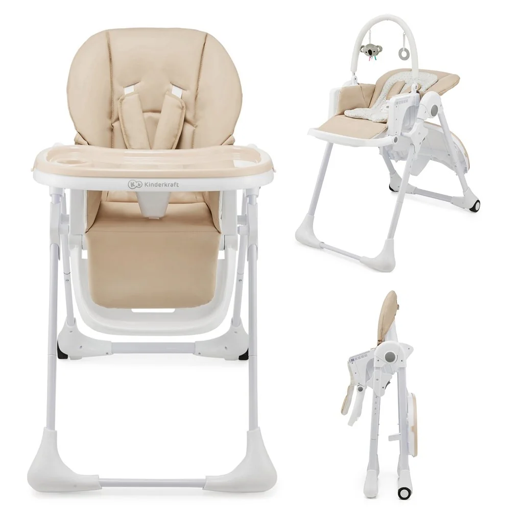Kinderkraft Židlička jídelní Tummie beige