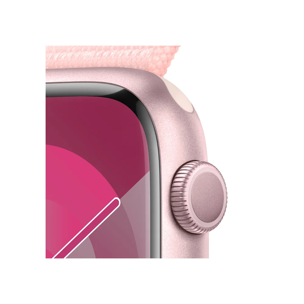 Apple Watch S9 45 mm sport loop smart hodinky Pink