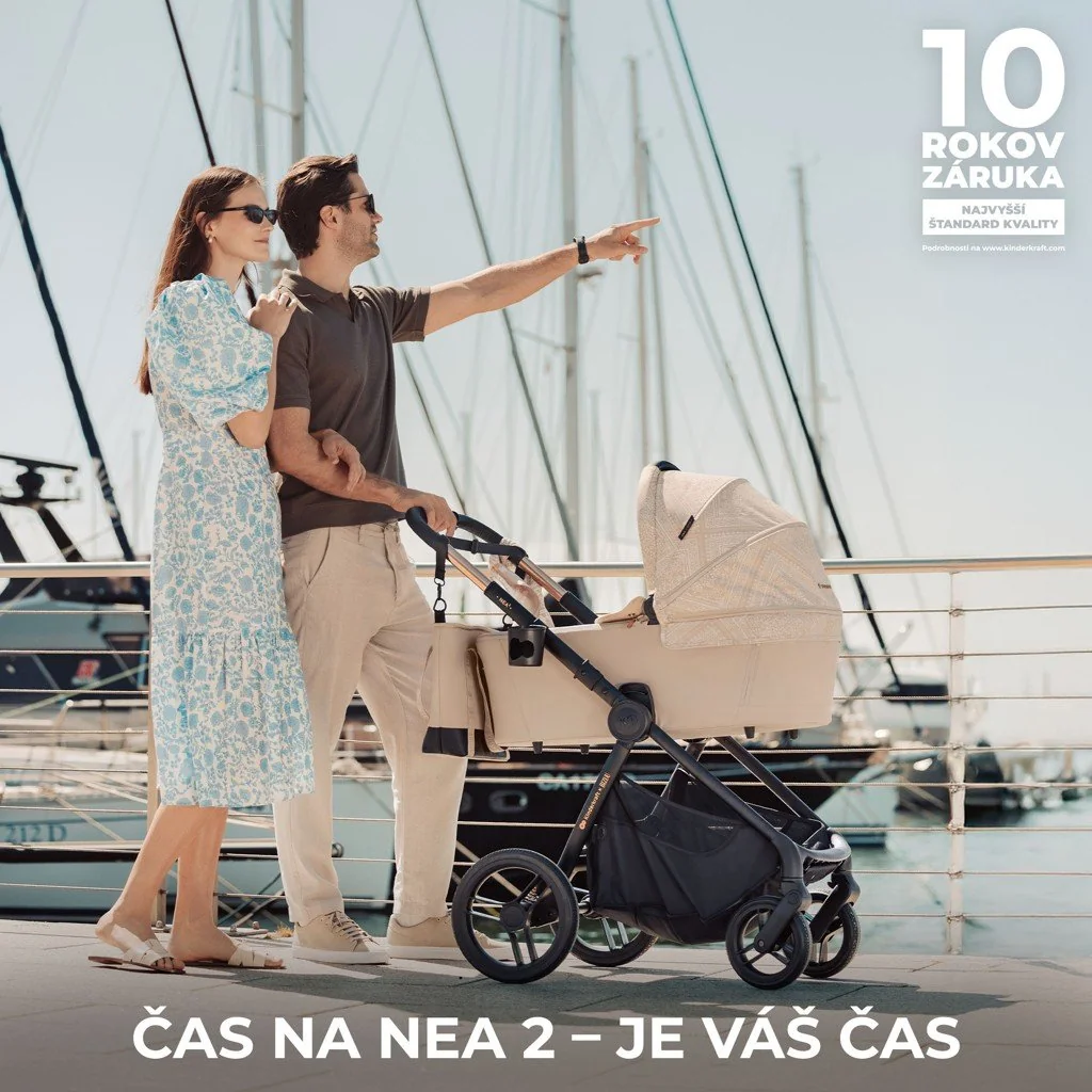 Kinderkraft Kočárek kombinovaný Nea 2 2v1 Lunar Black Bizuu