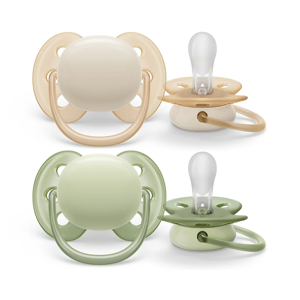 Philips Avent Šidítko Ultrasoft Premium neutral 0–6m chlapec 2 ks