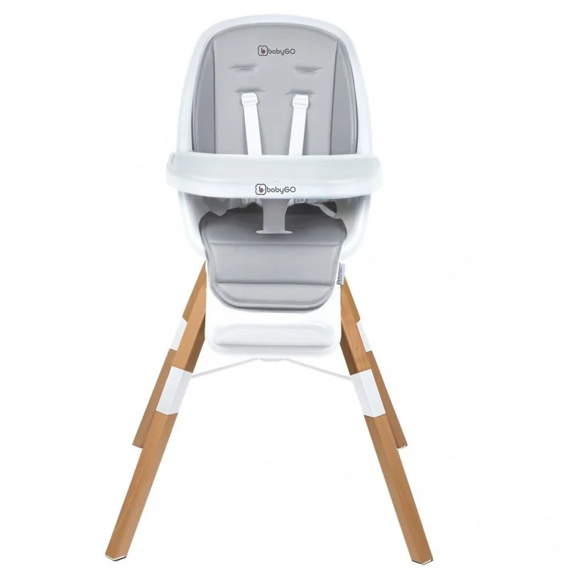 BABYGO jídelní židlička CAROU 360° White 