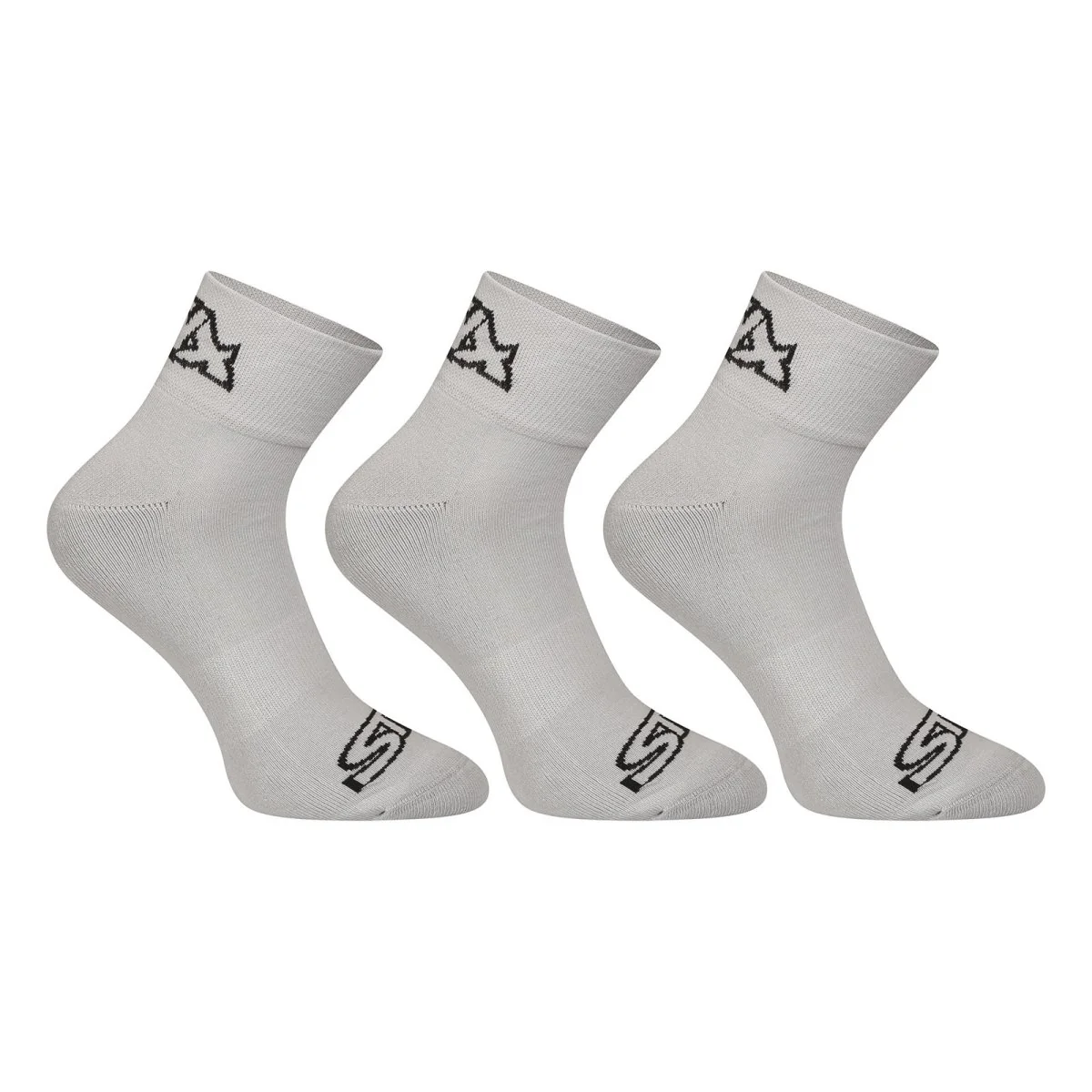 Styx 3PACK ponožky kotníkové šedé (3HK1062) XL