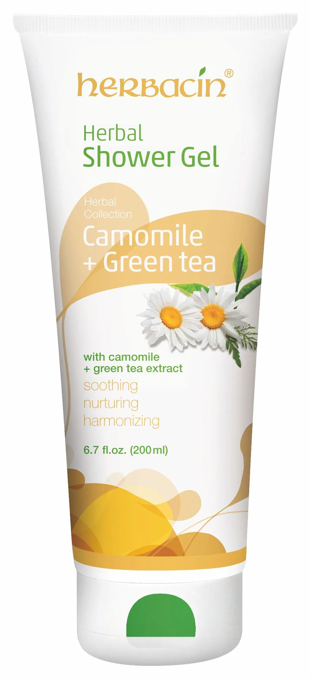Herbacin Sprchový gel bylinný Camomile + Green Tea