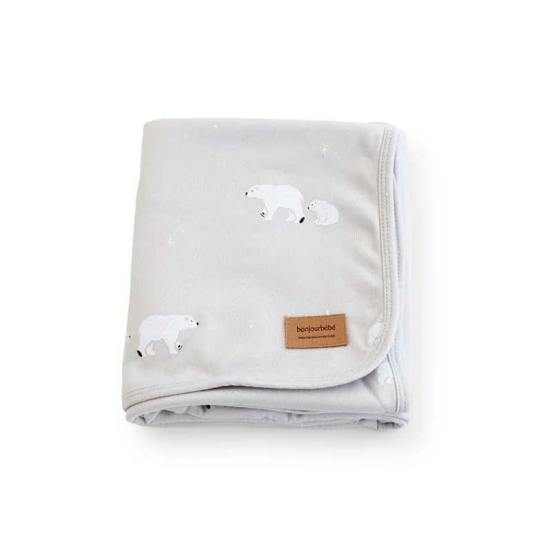 Bonjourbébé dětská bavlněná deka Polaris Grey 