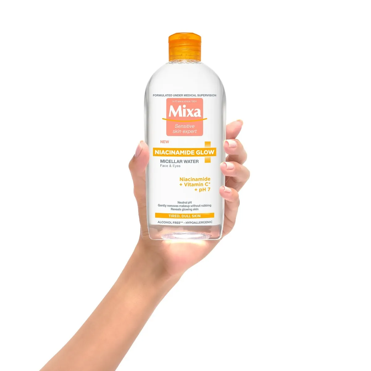 Mixa Niacinamide Glow micelární voda 400 ml