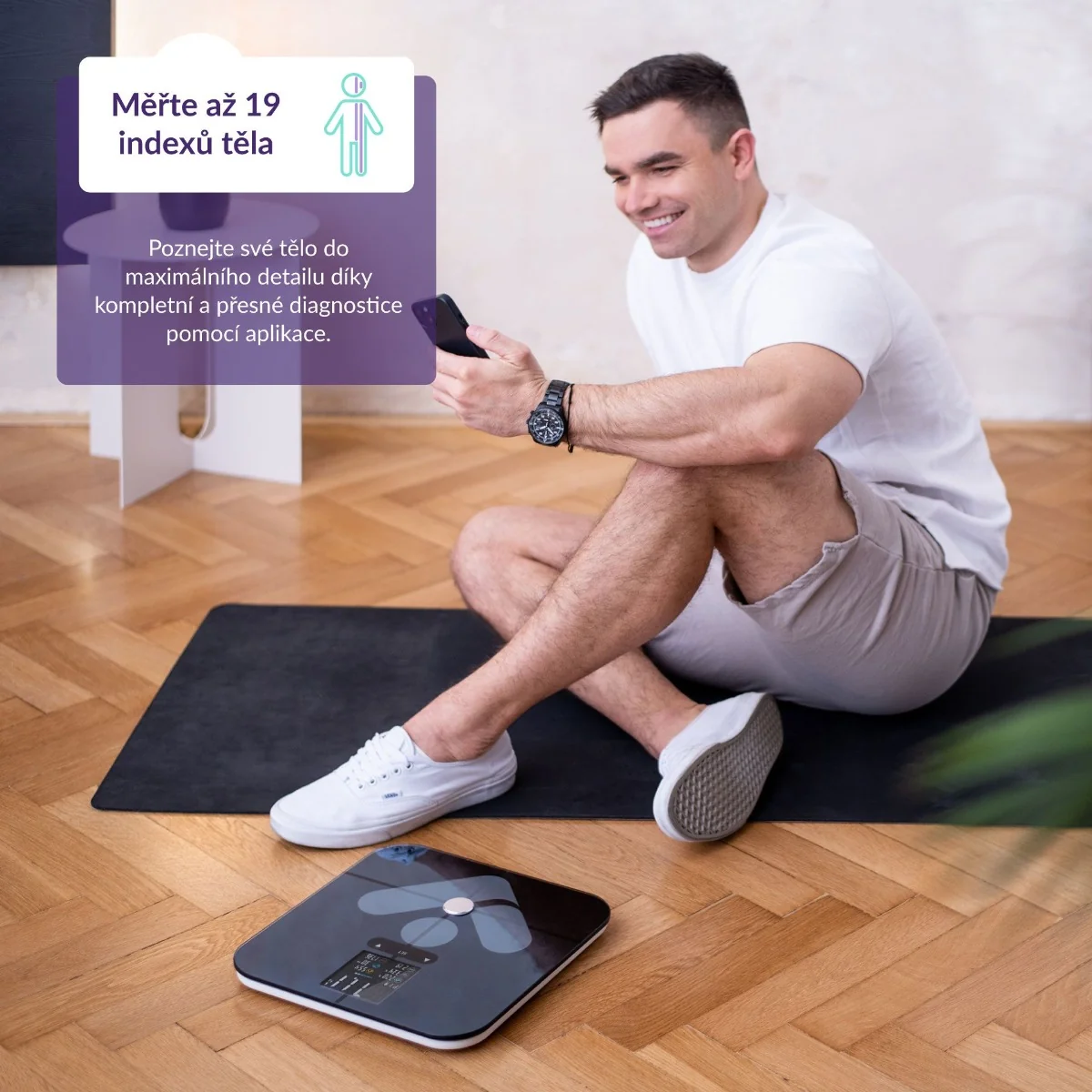 Truelife FitScale W7 BT Black digitální váha