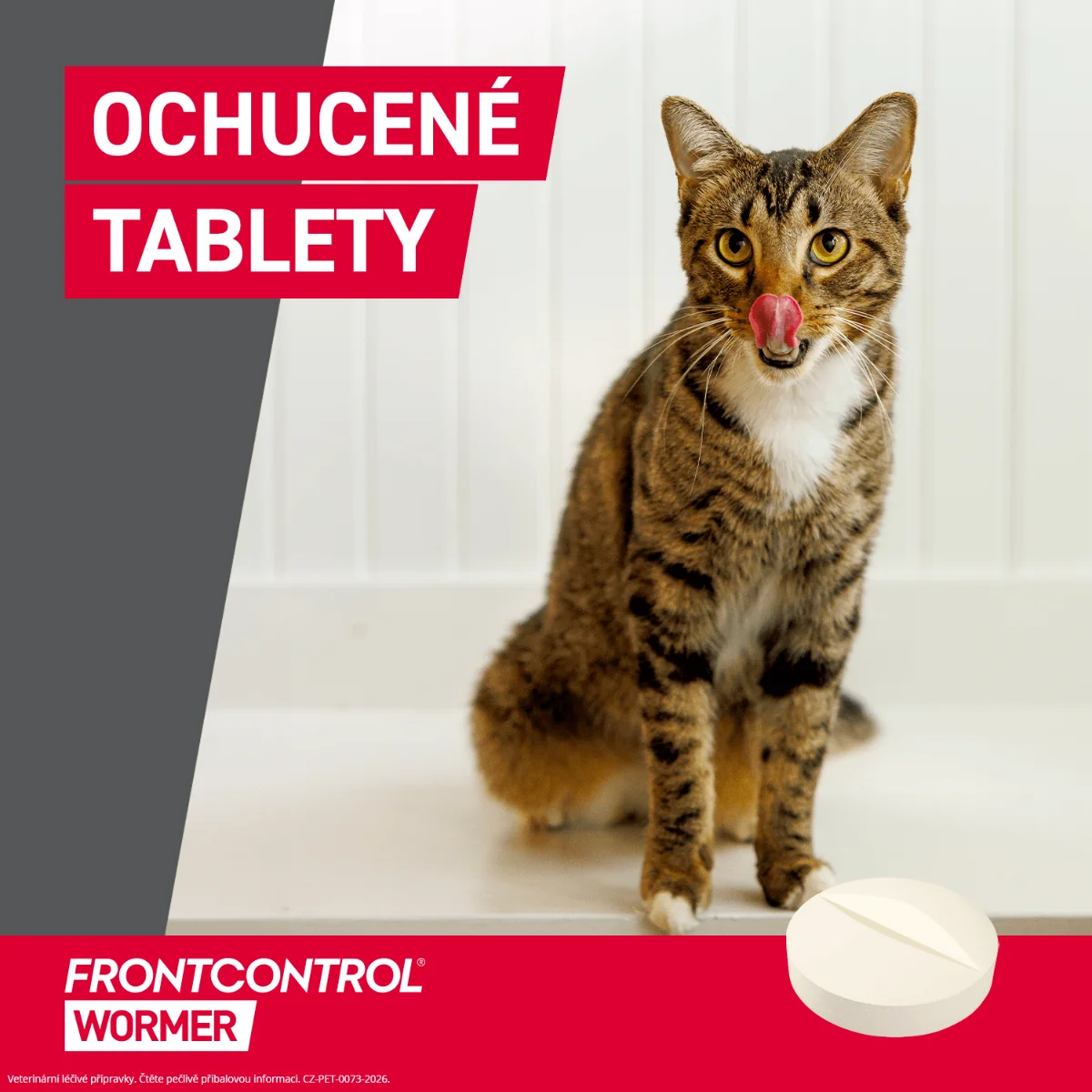FRONTCONTROL Wormer tablety pro kočky 4 kg 2 tablety