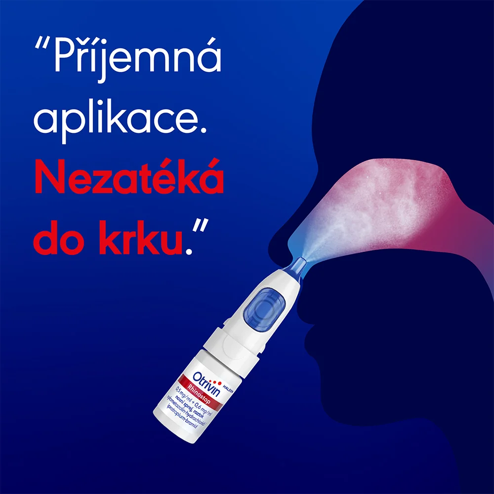 Otrivin Rhinostop 0,5 mg/ml + 0,6 mg/ml nosní sprej, roztok 10 ml