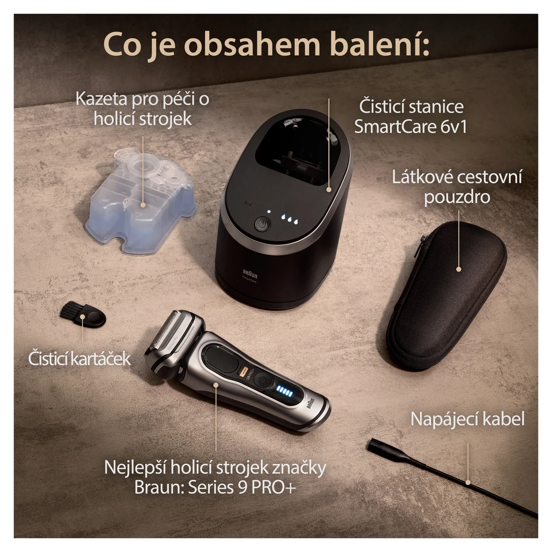 Braun Series 9 PRO+ 9567cc pánský holicí strojek silver