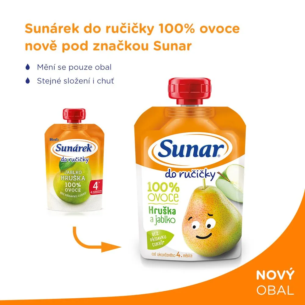 Sunar Do ručičky hruška a jablko 100 g