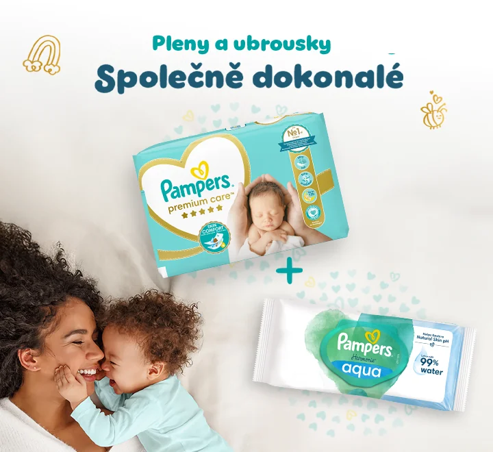 Pampers plenky a ubrousky Pampers plenky a ubrousky