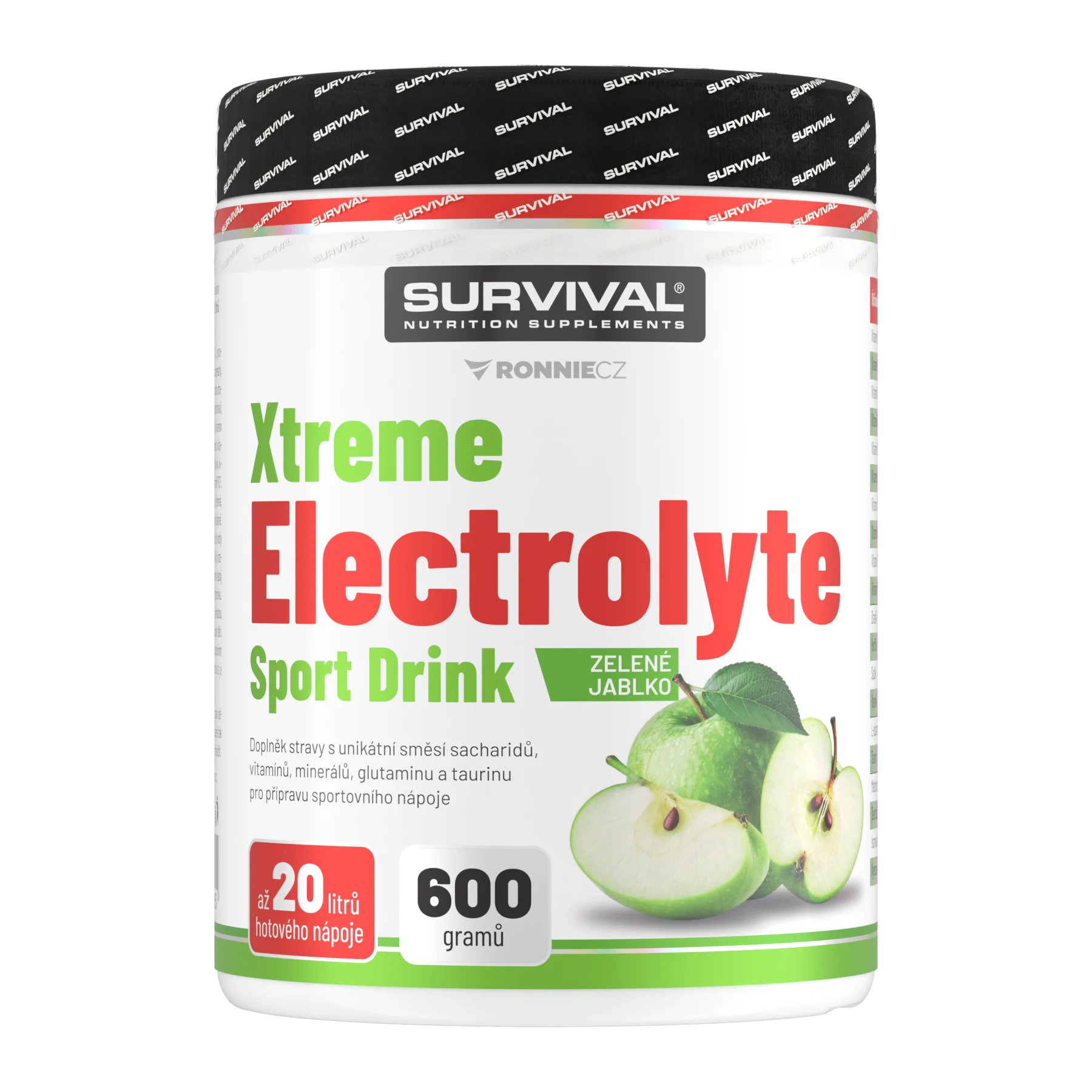 Survival Xtreme Electrolyte Sport Drink 600 g zelené jablko