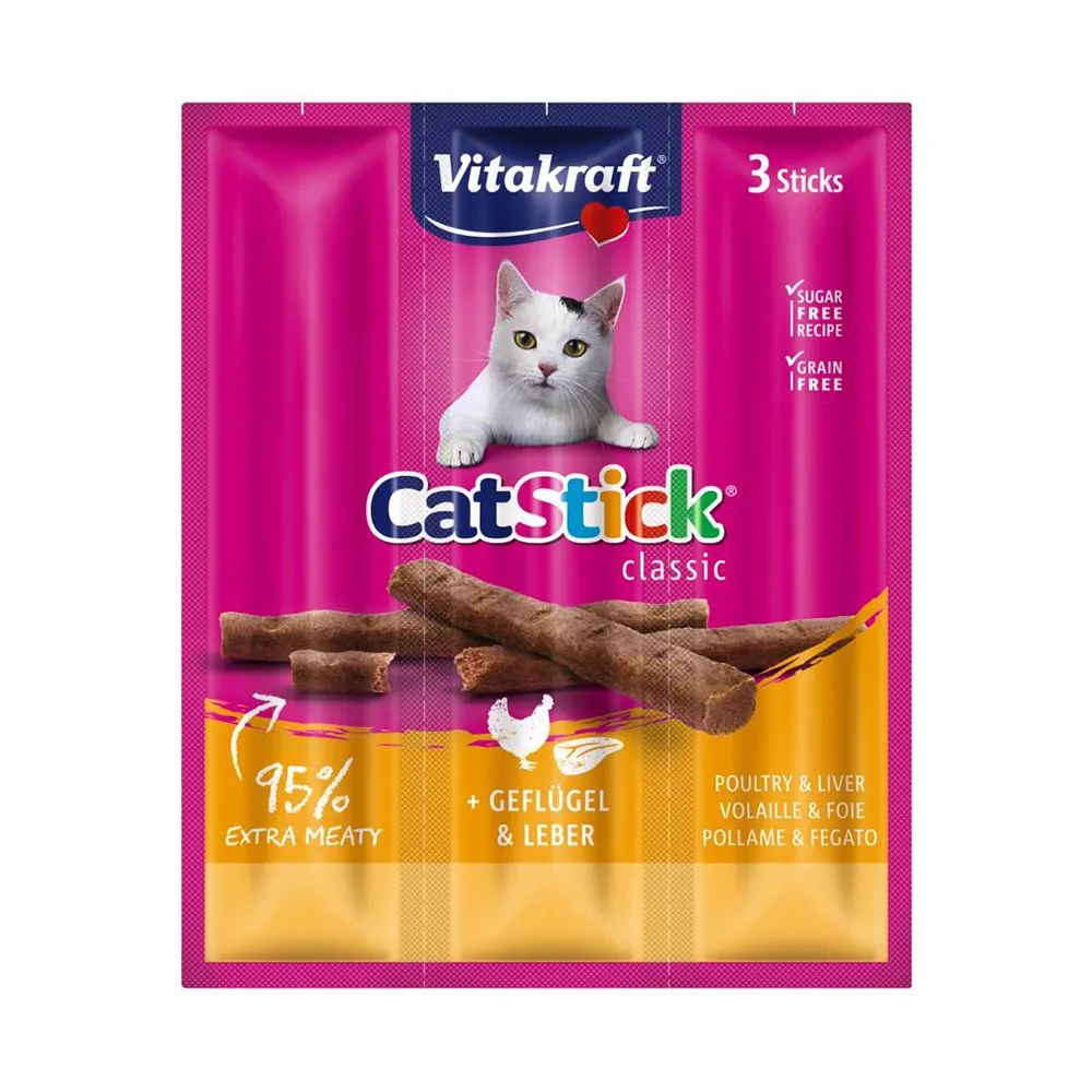Vitakraft Cat Stick drůbež a játra 3x6 g
