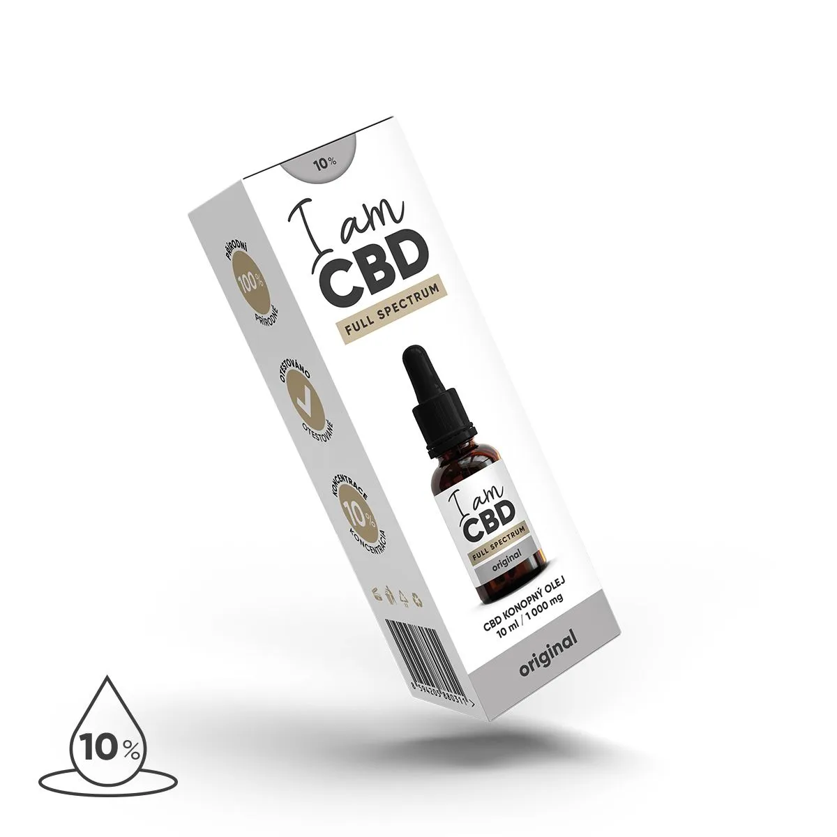 I am CBD Full Spectrum CBD konopný olej 10% 10 ml