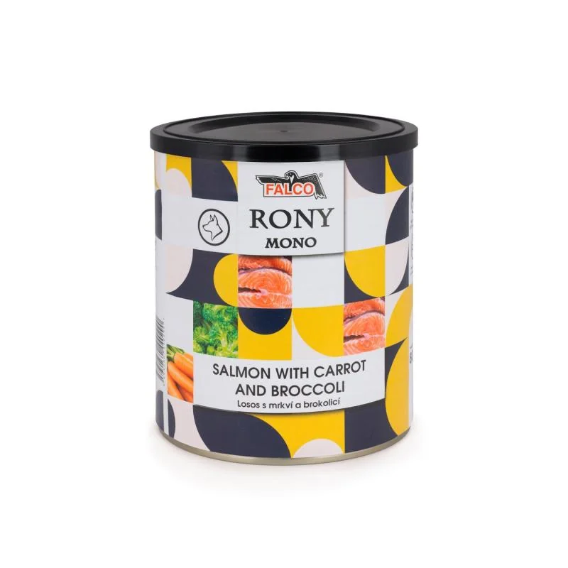 Sokol Falco RONY MONO losos s mrkví a brokolicí 800g