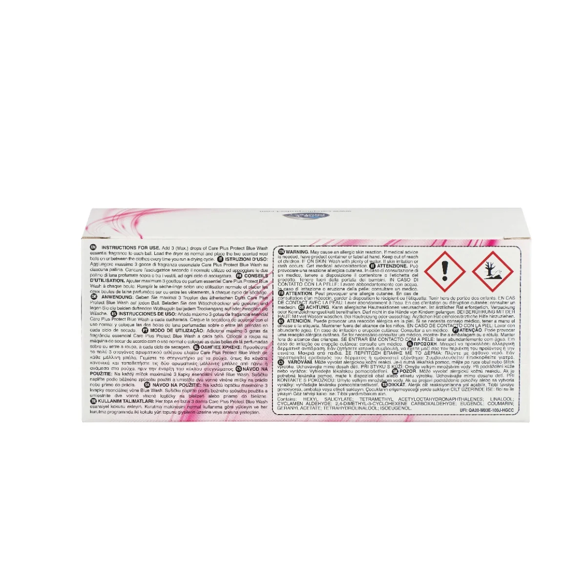 Care+Protect CDB1101P2 Blue Wash vlněné míčky 2 ks + parfém 1 ks