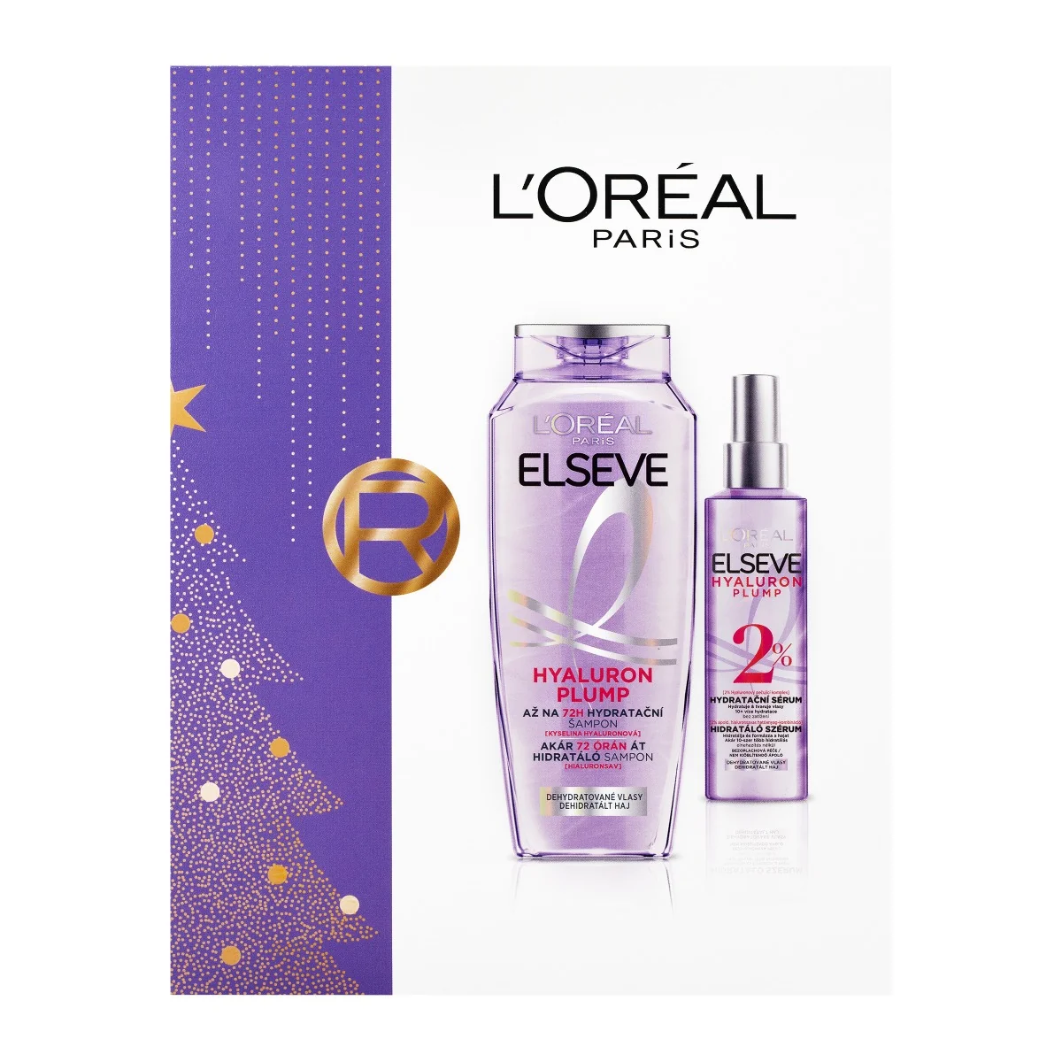L'Oréal Paris Elseve Hyaluron Plump dárková sada 2 ks