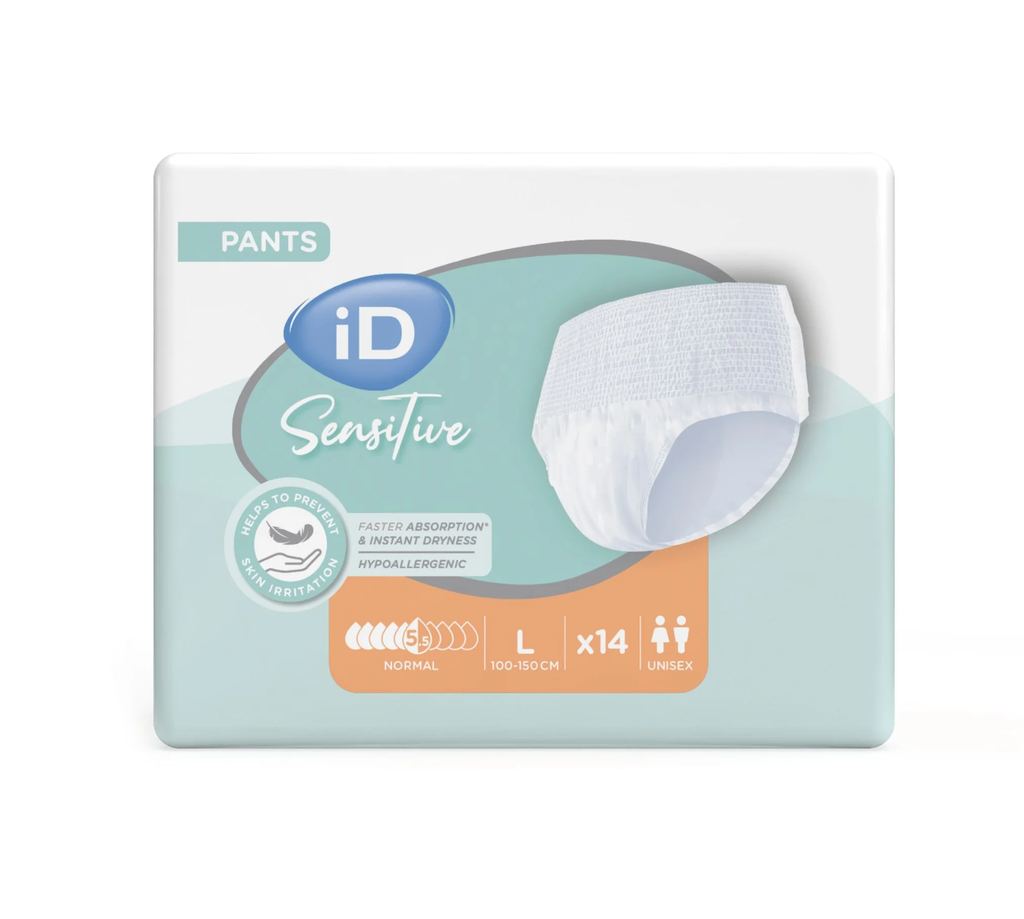 iD Pants Sensitive Large Normal 14 ks