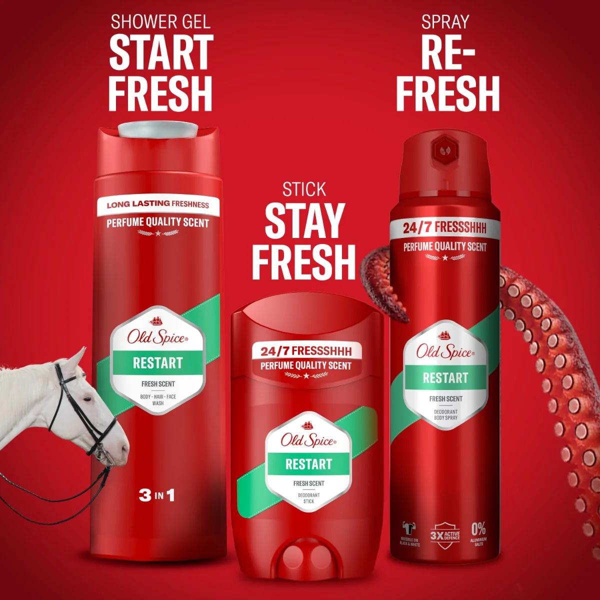 Old Spice Restart Pánský tuhý deodorant 65 ml