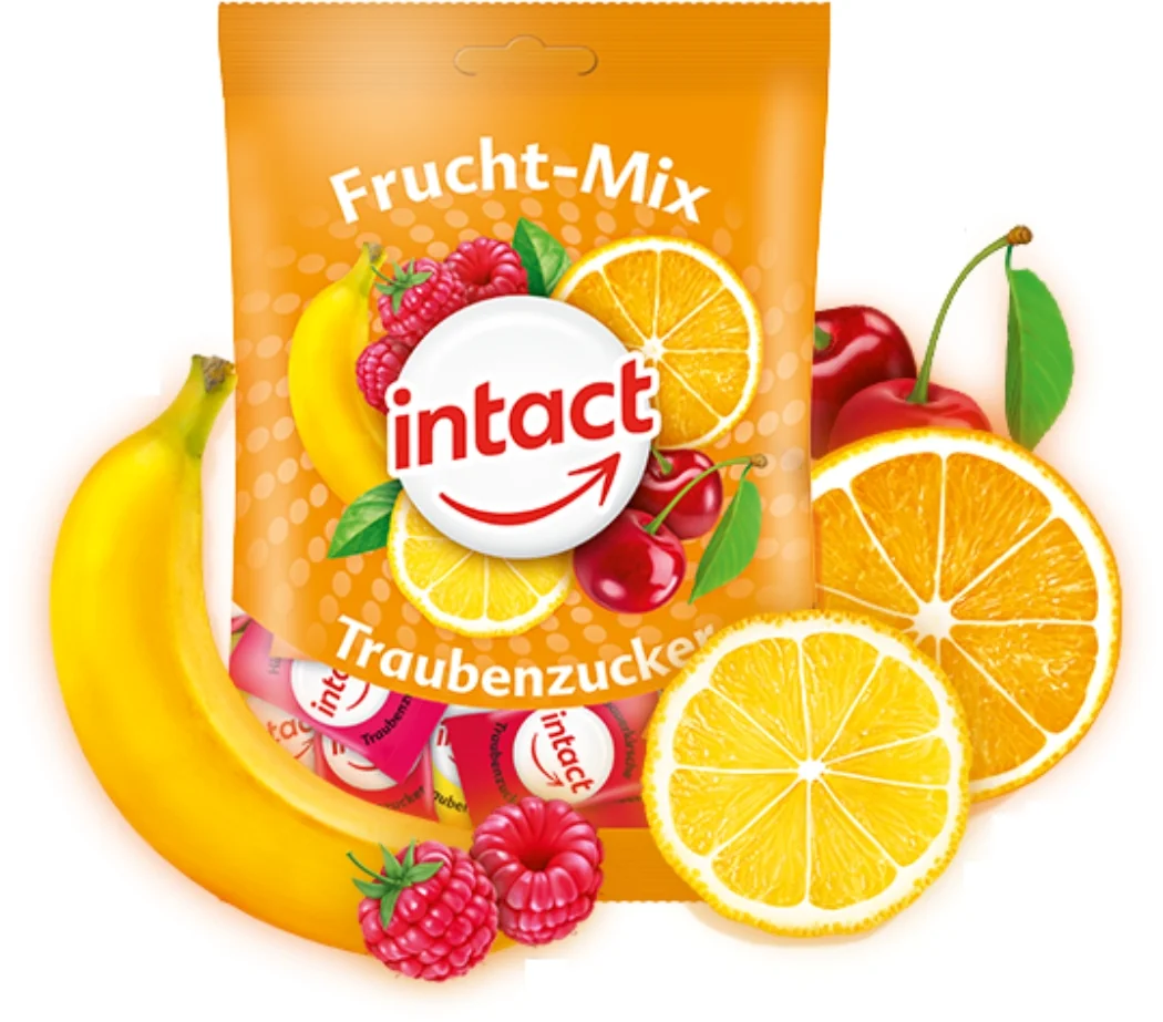 Intact Hroznový cukr Ovocný mix 75 g