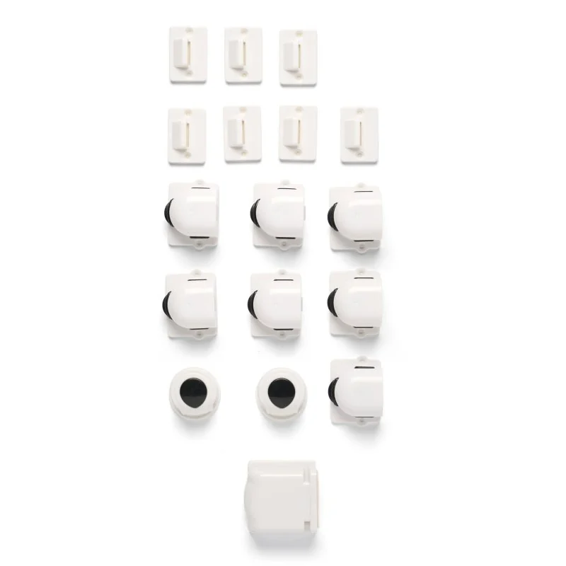 Dooky magnetické uzávěry skříněk 8ks + 2 klíče White