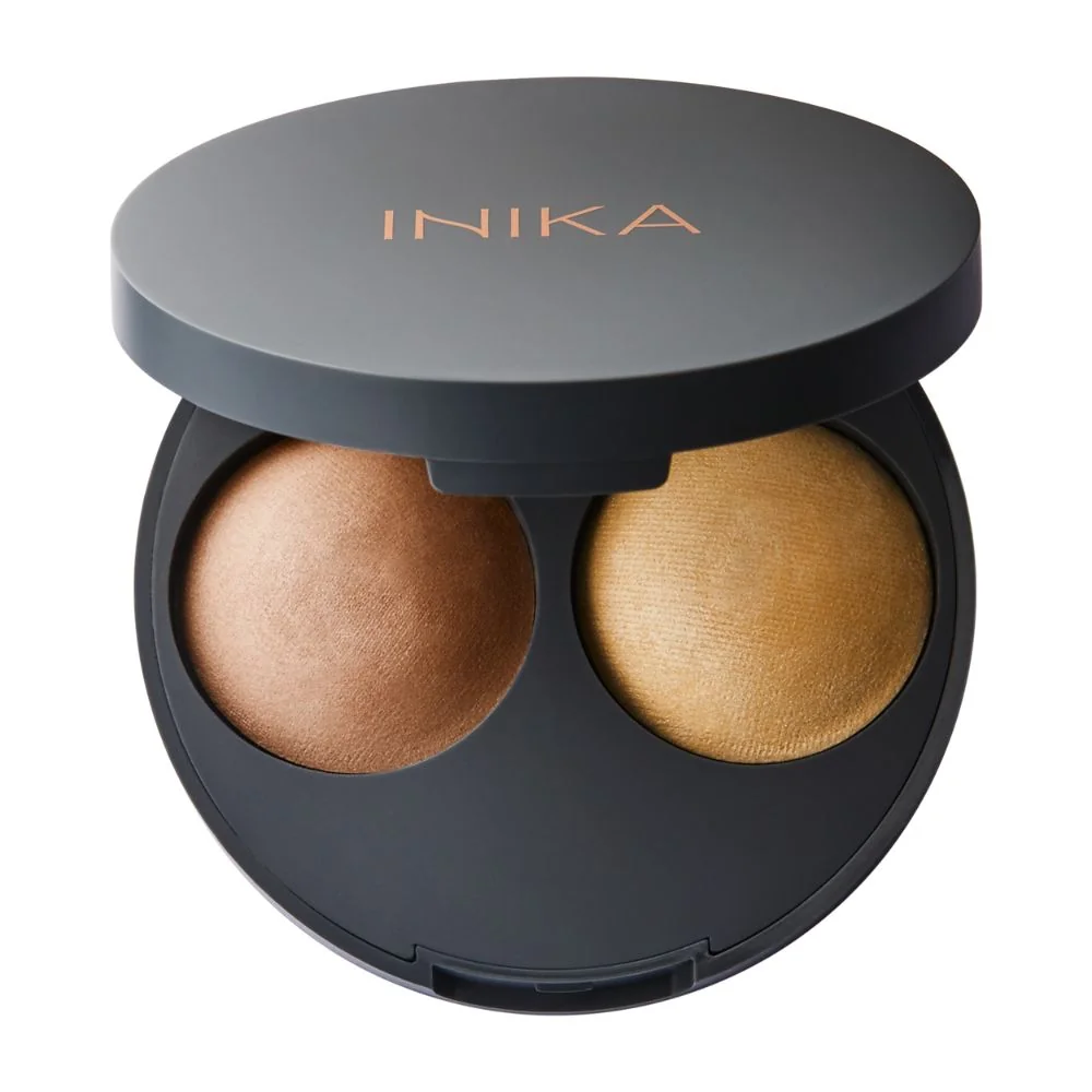 Inika Organic Přírodní zapečené konturovací duo Almond 5 g