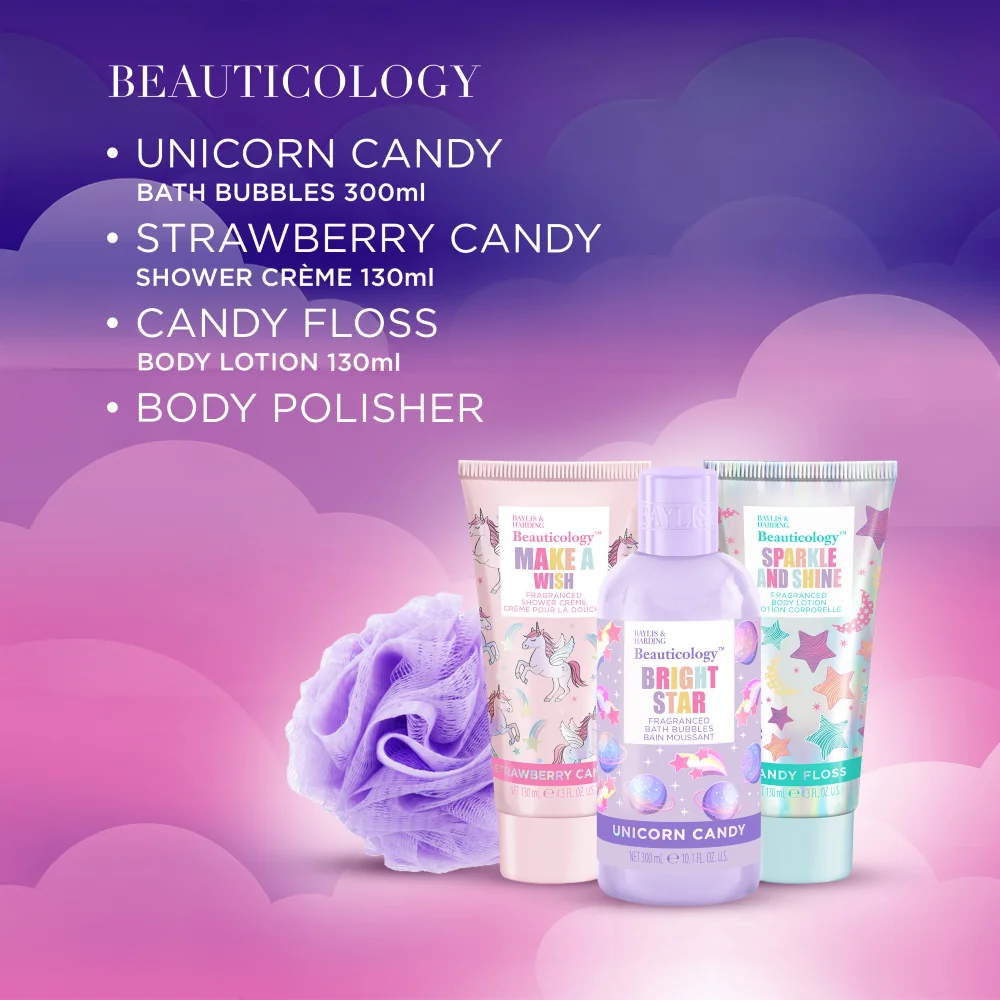 Baylis & Harding Sada péče o tělo v Pop It batohu Unicorn 4 ks