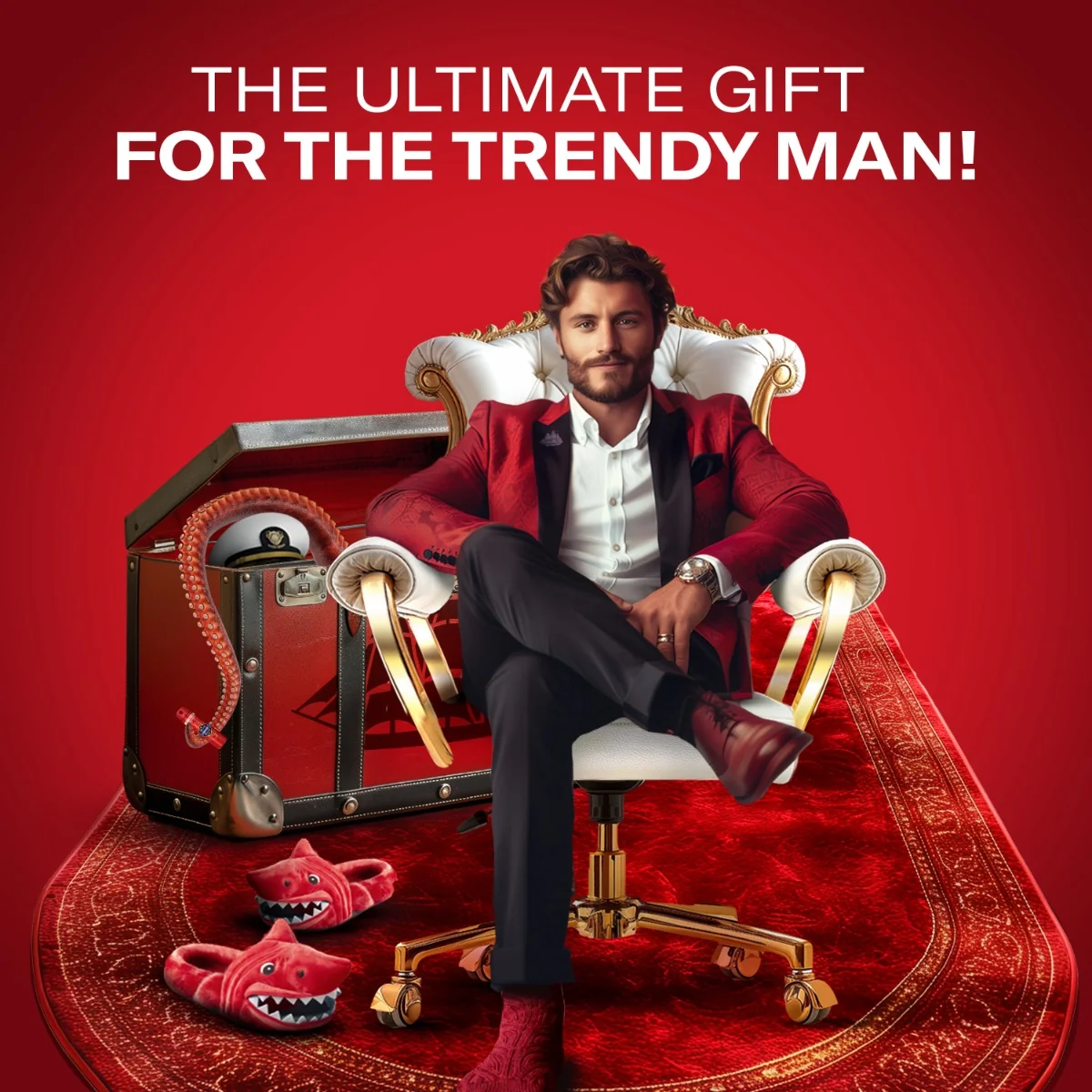 Old Spice Xmass sada Captain deodorant ve spreji a sprchový gel 150 ml + 250 ml