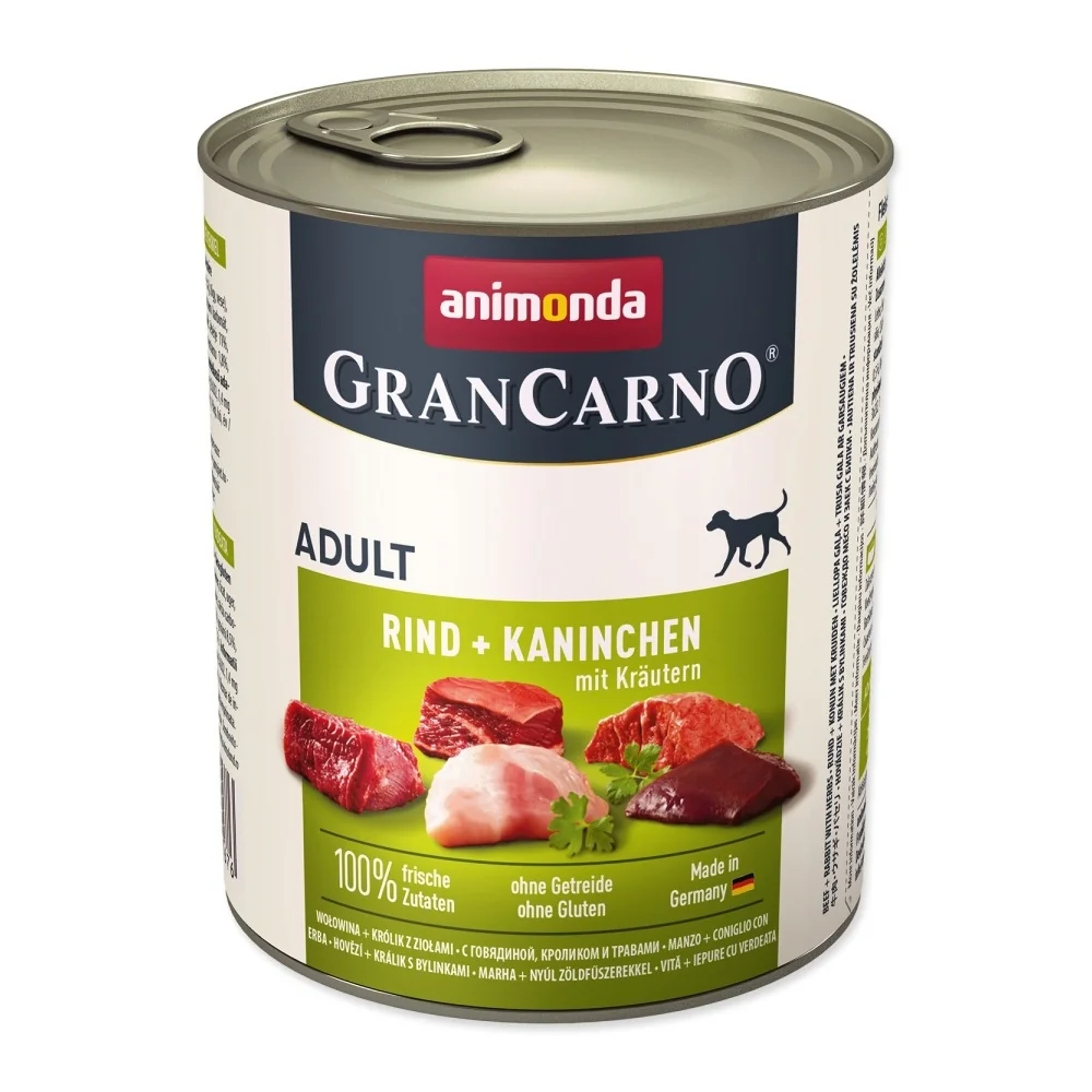 Animonda Adult hovězí a králík s bylinkami konzerva 800 g