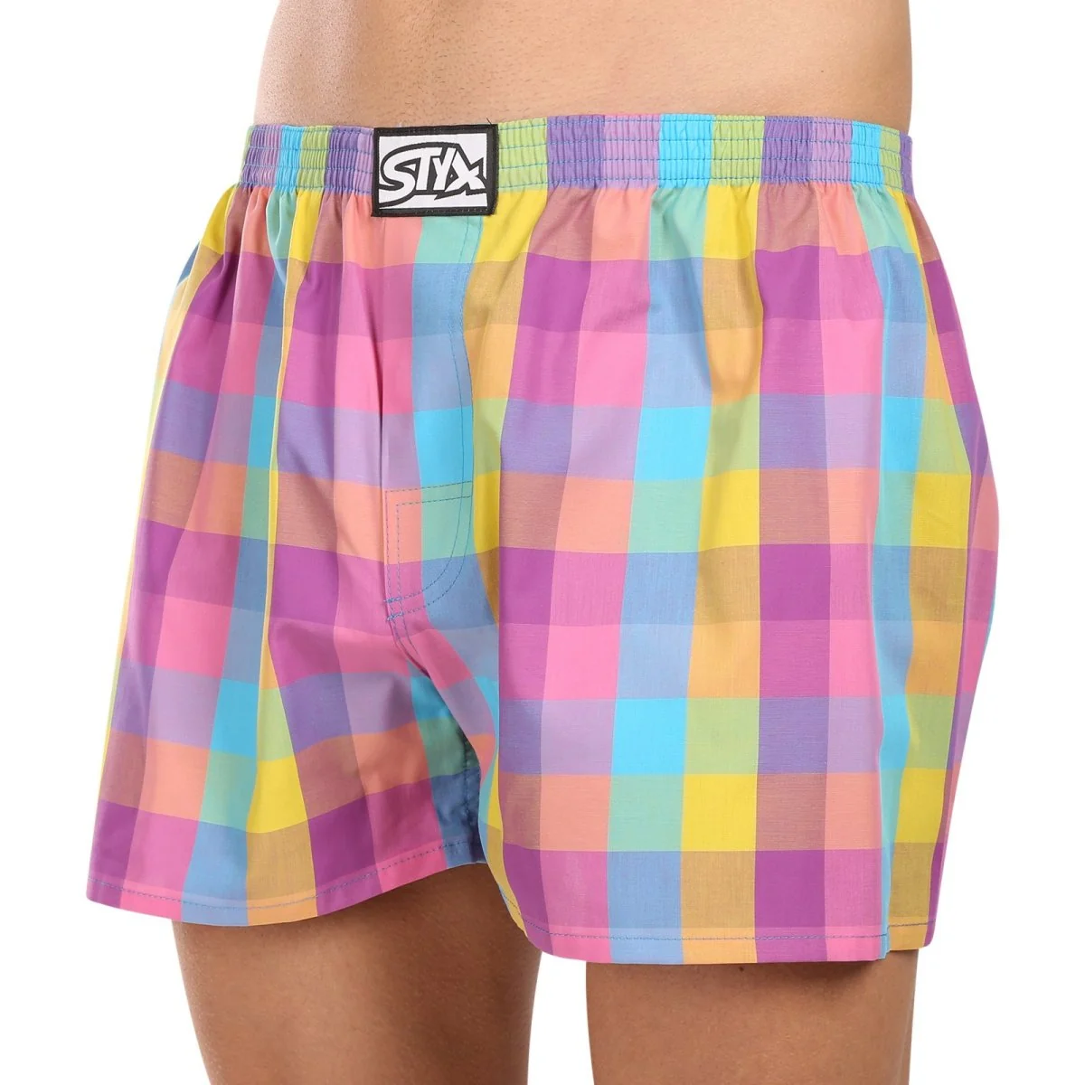 Styx 3PACK pánské trenky klasická guma vícebarevné (3A102329) XL
