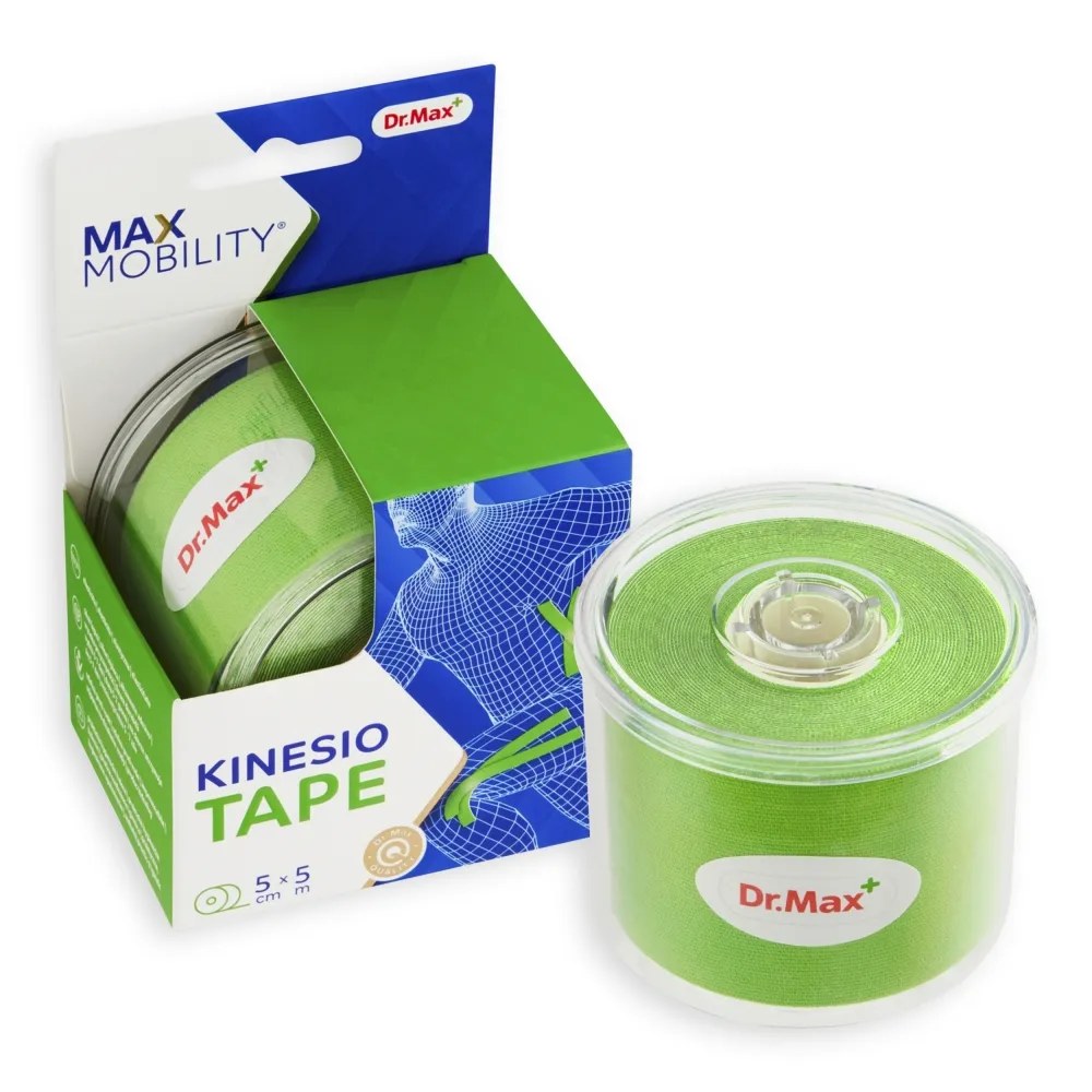 Dr. Max Kinesio Tape Green 5 cm x 5 m tejpovací páska 1 ks