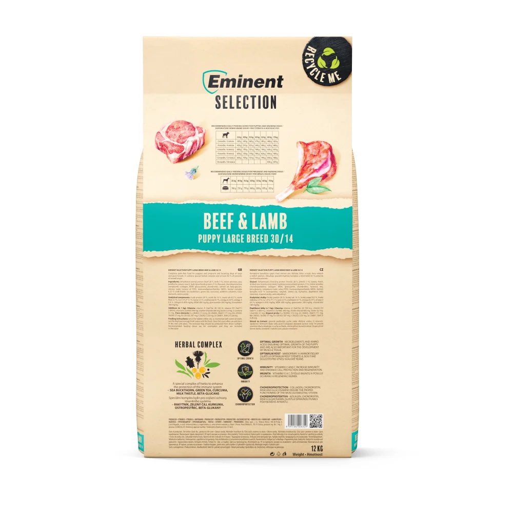 Eminent Selection Puppy Large Breed Beef&Lamb 12 kg