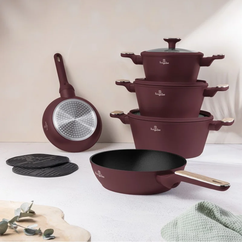 Berlingerhaus Sada nádobí s titanovým povrchem 10 ks Leonardo Nordic Collection