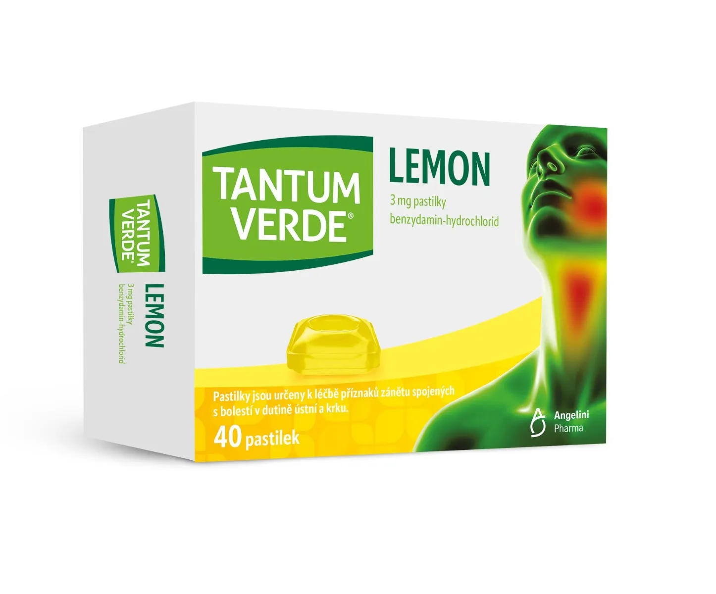 Tantum Verde Lemon 3 mg 40 pastilek