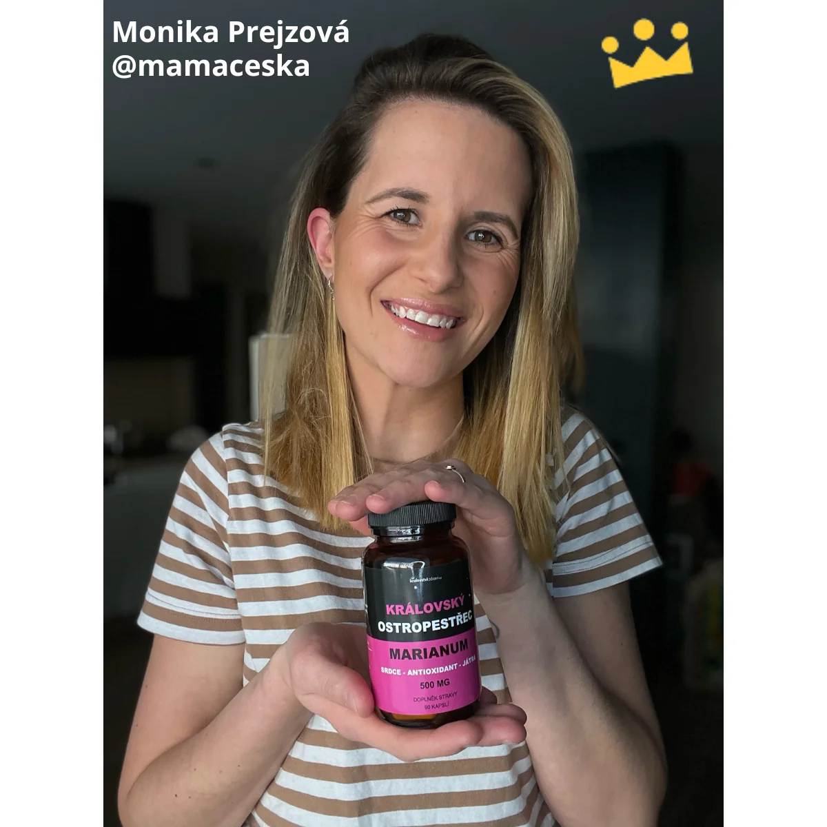 Království zdraví Královský Ostropestřec Marianum 500 mg, extrakt 80% Silymarinu, 90 kapslí