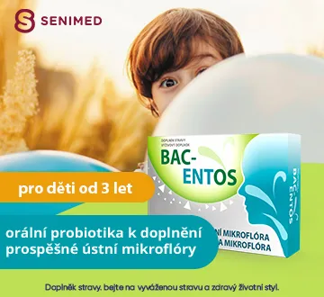 BAC-ENTOS pro děti od 3 let. Orální probiotika k doplnění prospěšné ústní mikroflóry.
