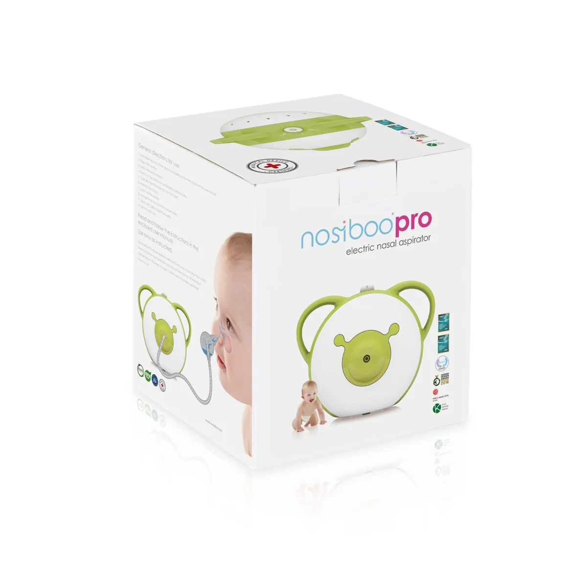 Nosiboo Pro Elektrická odsávačka nosních hlenů zelená