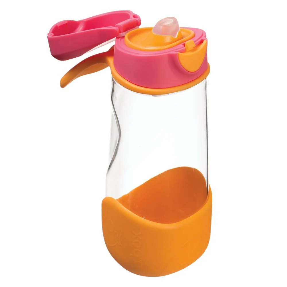 B.BOX Sport lahev na pití 450 ml - růžová/oranžová
