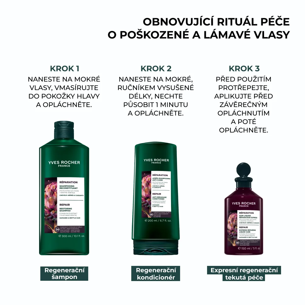 Yves Rocher Haircare Botanical Solutions Regenerační šampon 300 ml