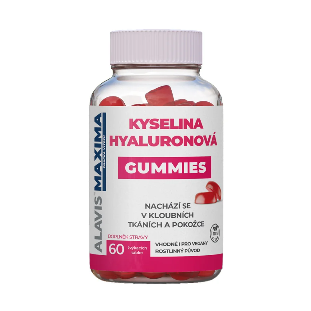 Alavis Maxima Kyselina hyaluronová gummies 60 žvýkacích tablet