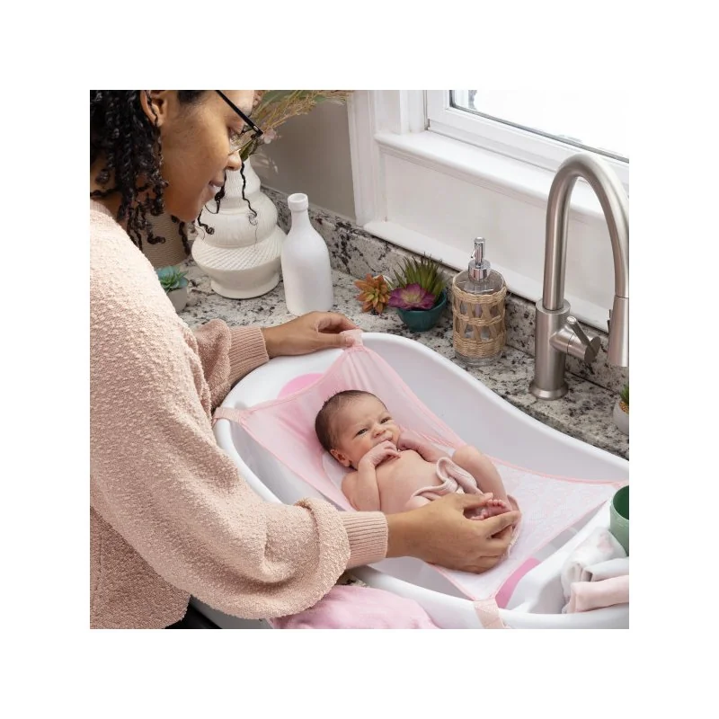 Ingenuity Vanička Comfy Clean™ Deluxe růžová