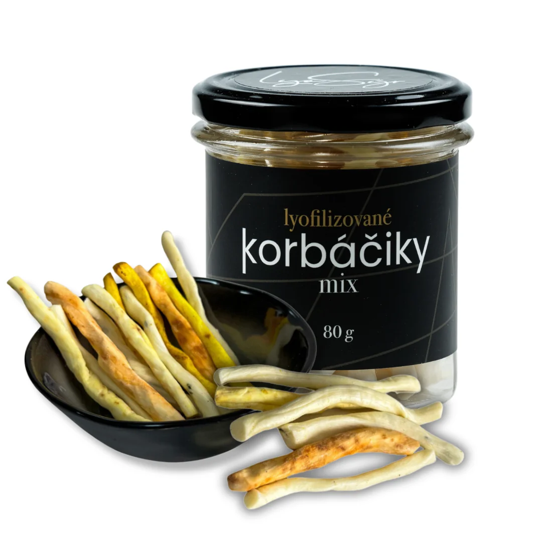 Lyopotraviny MiXniSi - Lyofilizované korbáčiky, 80 g, ve skle