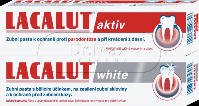 LACALUT aktiv+white 100ml zubni pasty 2ks