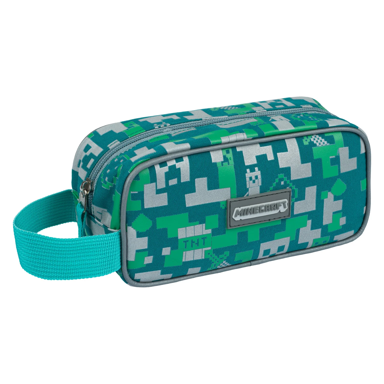 Baagl MINECRAFT SET 2 Silver Creeper: penál, sáček 