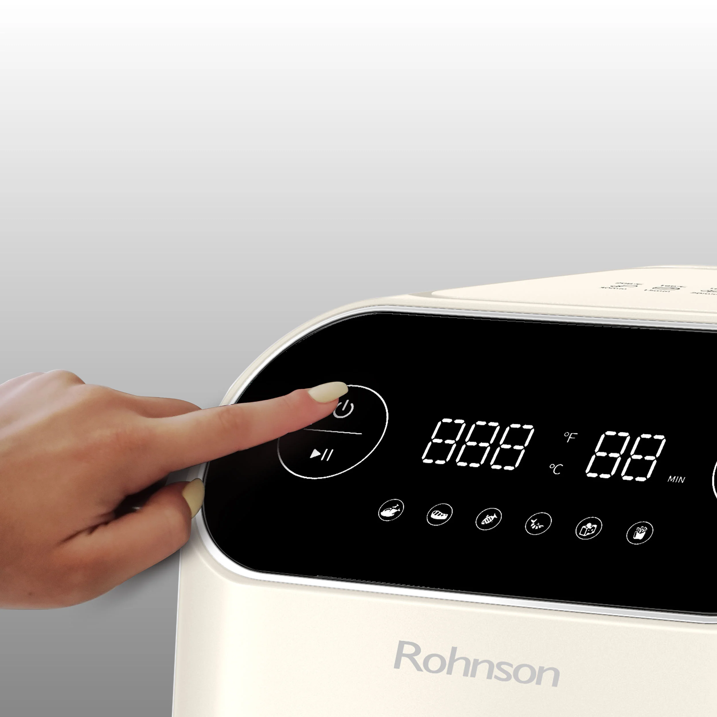 Rohnson Horkovzdušná fritéza R-2859C Creme – 7 l