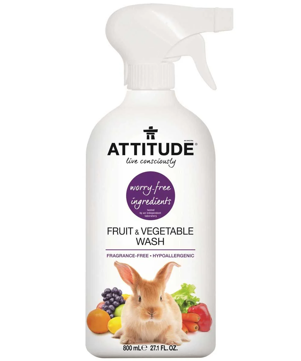 ATTITUDE Čistič na ovoce a zeleninu 800 ml