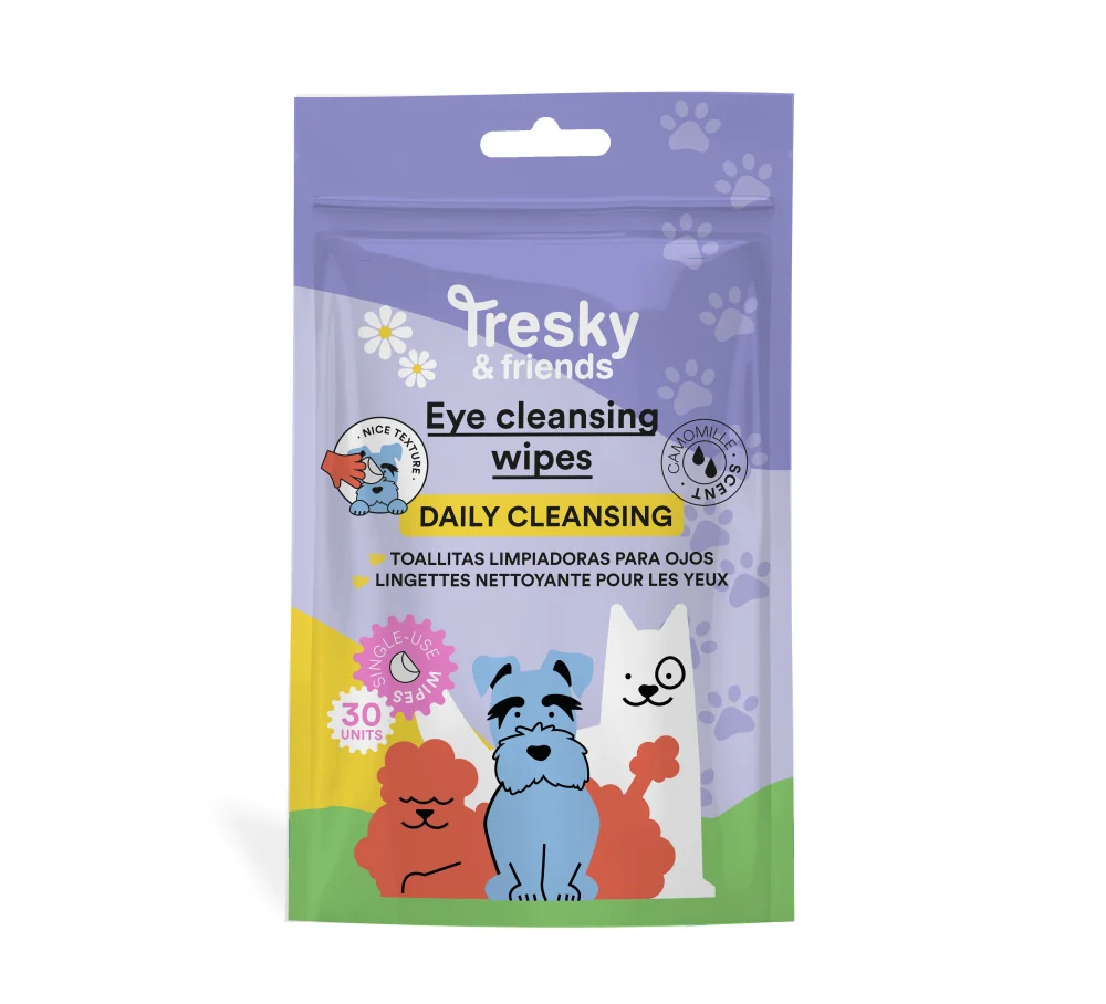 Tresky & friends Čisticí ubrousky na oči pro domácí mazlíčky 30 ks